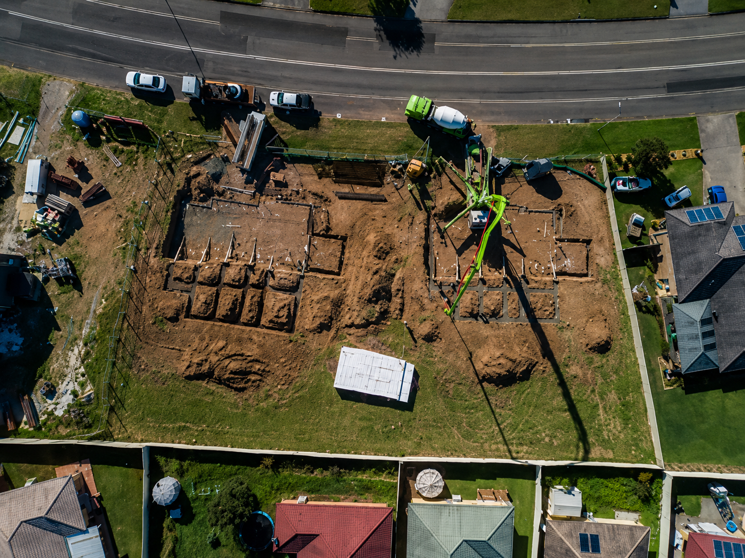 Bodenplatte und Fundament
